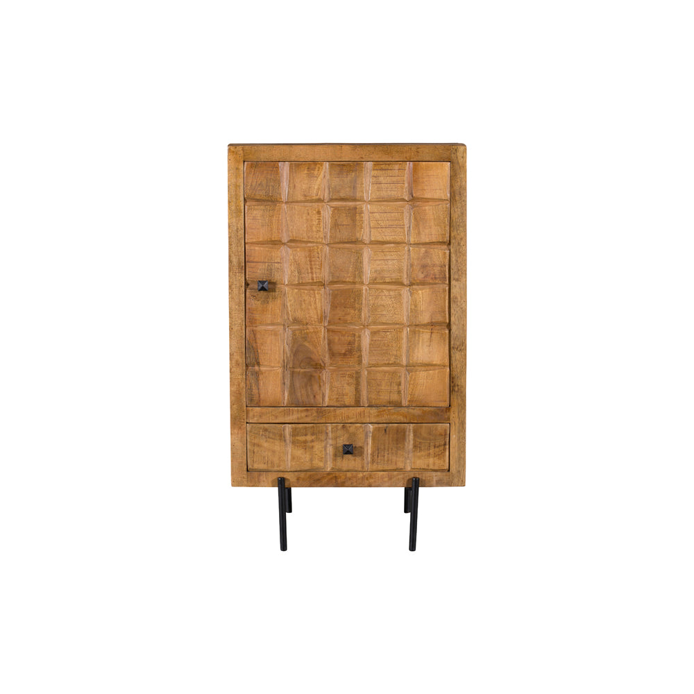 Kabinet kast Brandy | 1 Deur 1 Lade | Mangohout