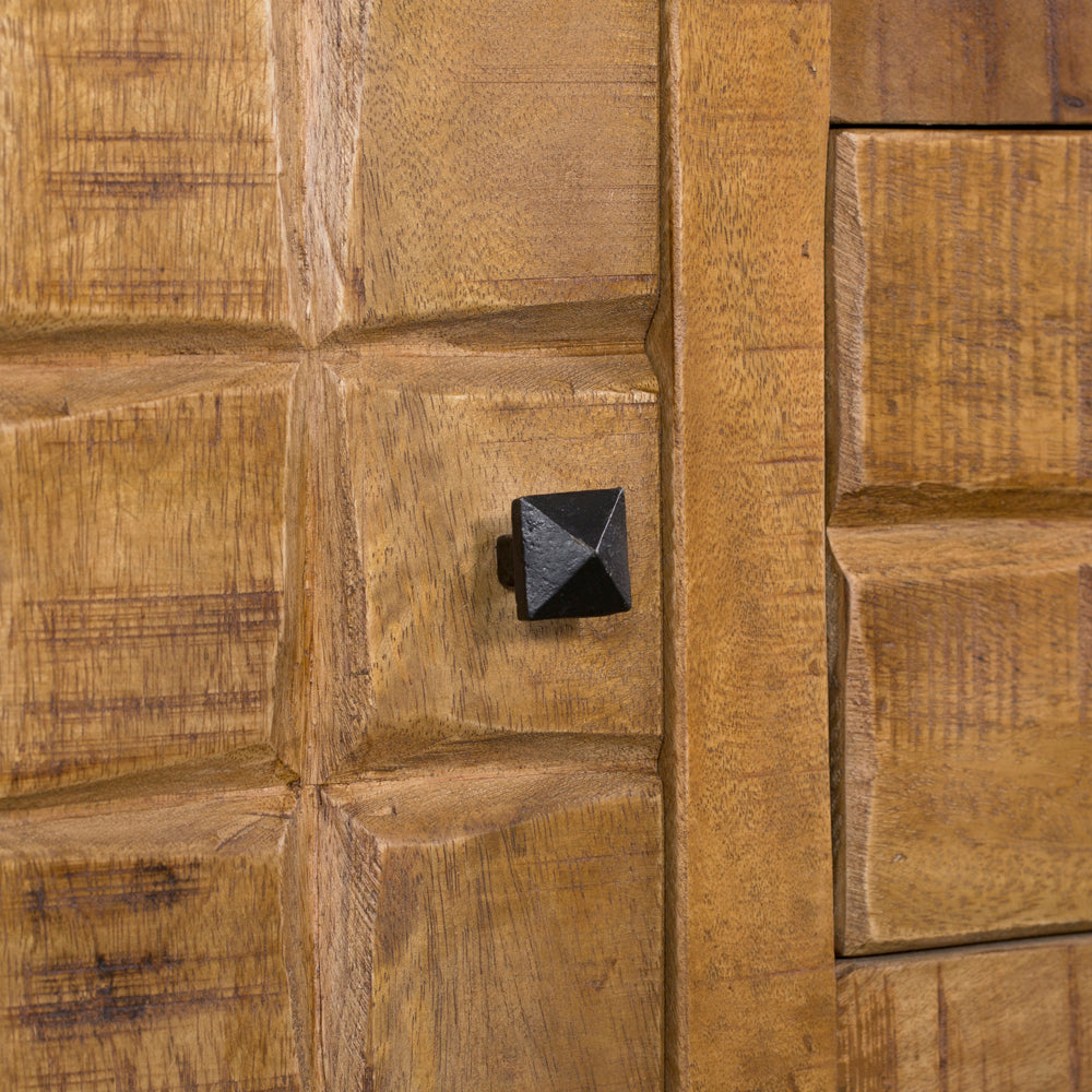 Dressoir Brandy | Mangohout | 2 Deuren, 3 Lades