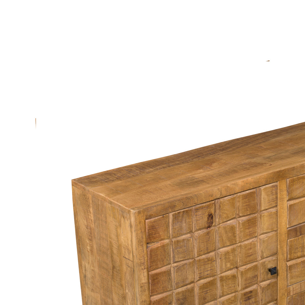 Dressoir Brandy | Mangohout | 2 Deuren, 3 Lades