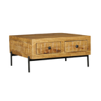 Salontafel Brandy | 4 Lades | Mango & Metaal