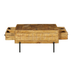 Salontafel Brandy | 4 Lades | Mango & Metaal