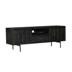 Tv meubel Brandy Black | Mangohout | 150 cm