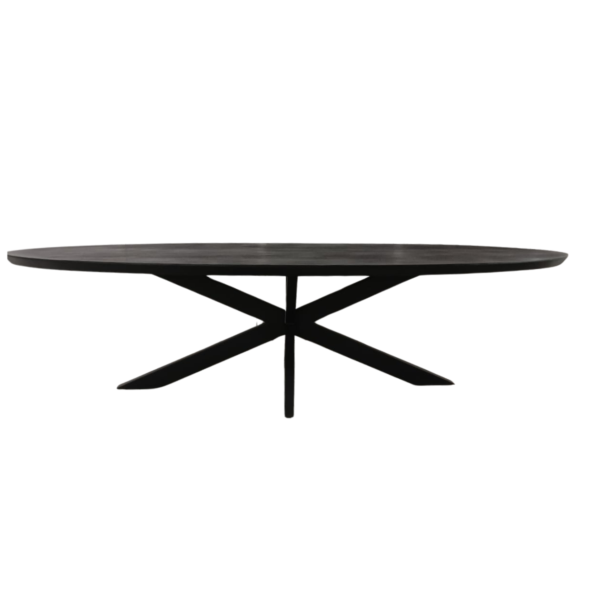 Eetkamertafel Brandy Black | Ovaal | Massief mango