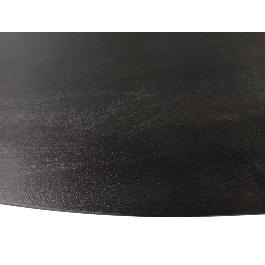 Eetkamertafel Brandy Black | Ovaal | Massief mango
