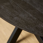 Eettafel Ovaal Brandy Black | Massief mango | Zwart