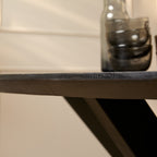 Eettafel Ovaal Brandy Black | Massief mango | Zwart