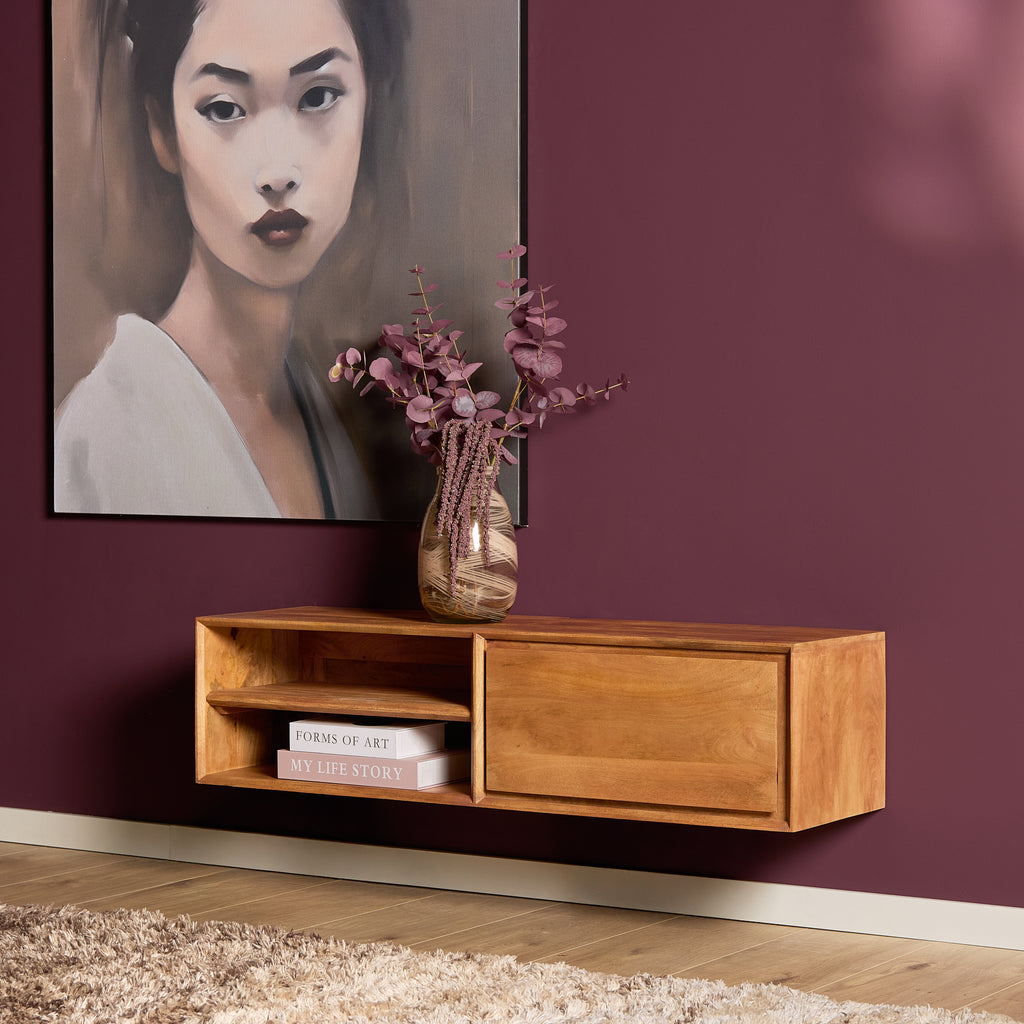 TV-Meubel Zwevend | Ambiance | Mangohout naturel