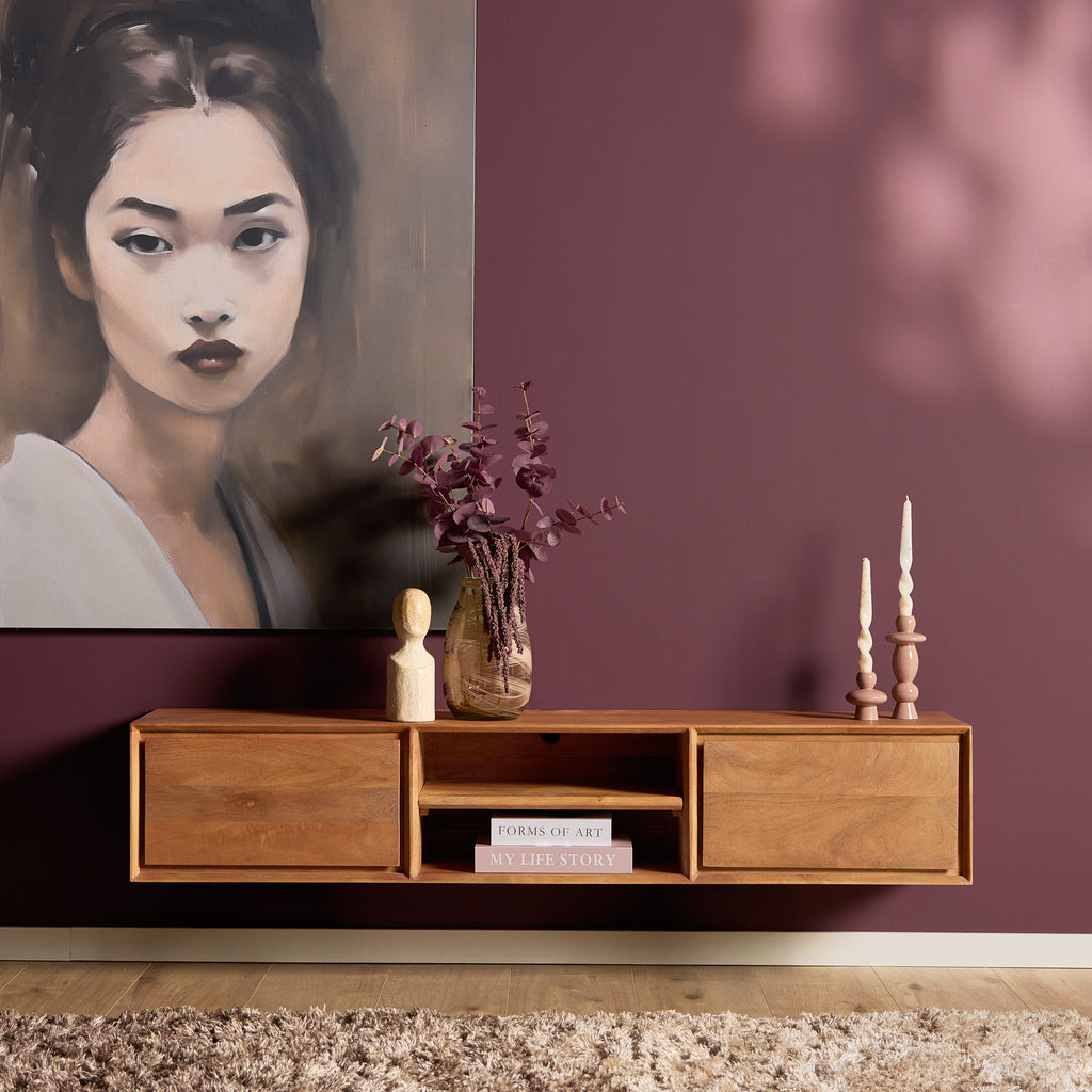 TV-Meubel Zwevend | Ambiance | Mangohout naturel