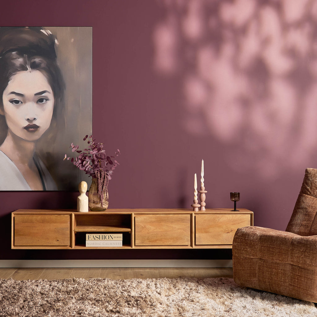 TV-meubel Ambiance | Zwevend | Mangohout