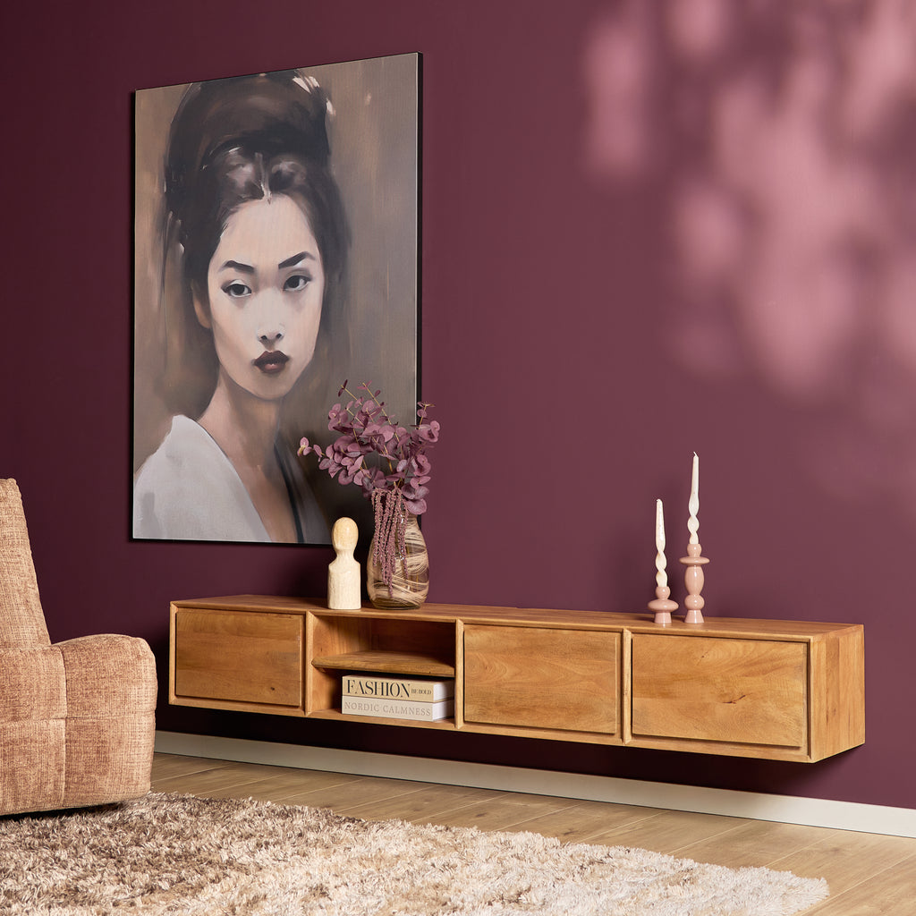 TV-Meubel Zwevend | Ambiance | Mangohout naturel