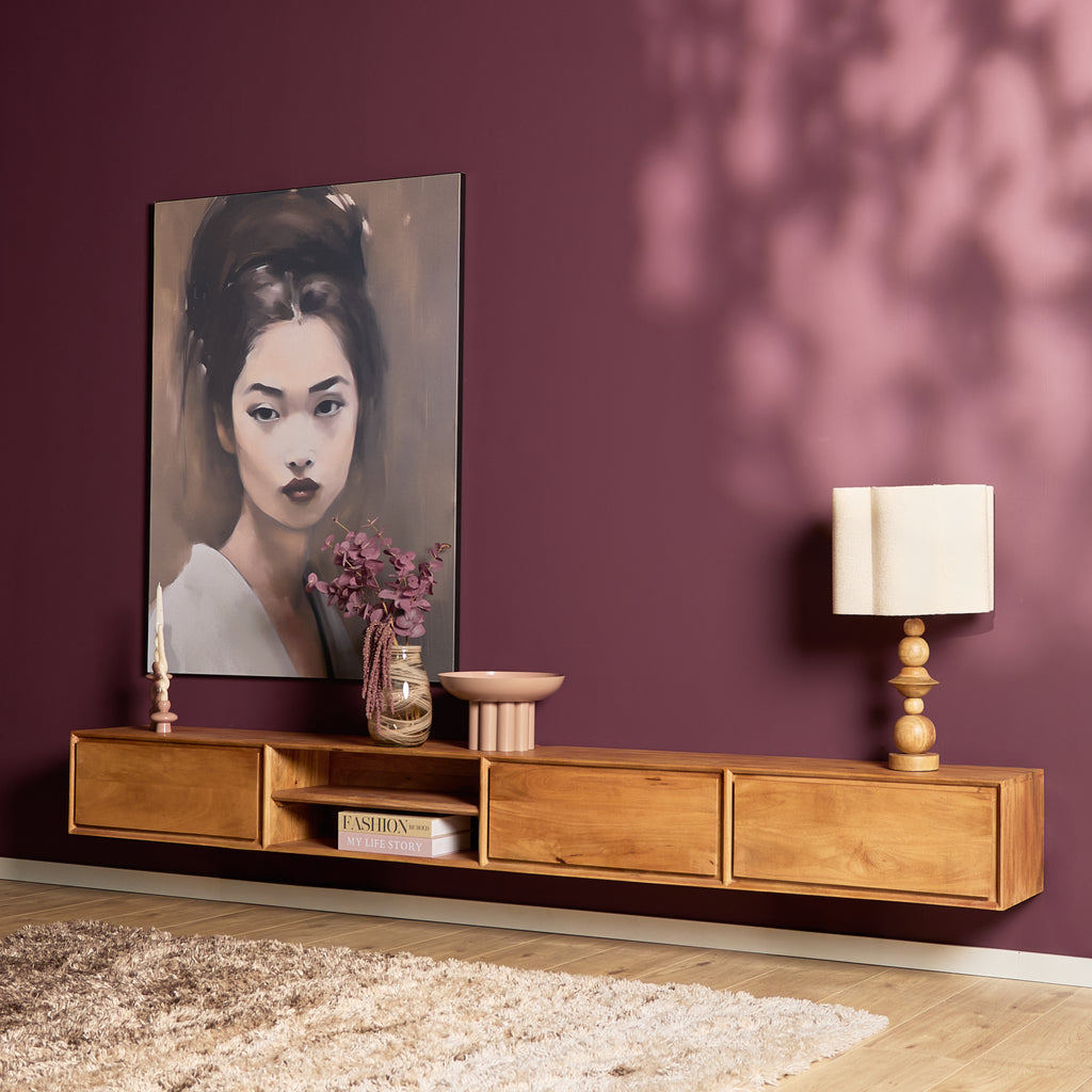 TV-Meubel Zwevend | Ambiance | Mangohout naturel