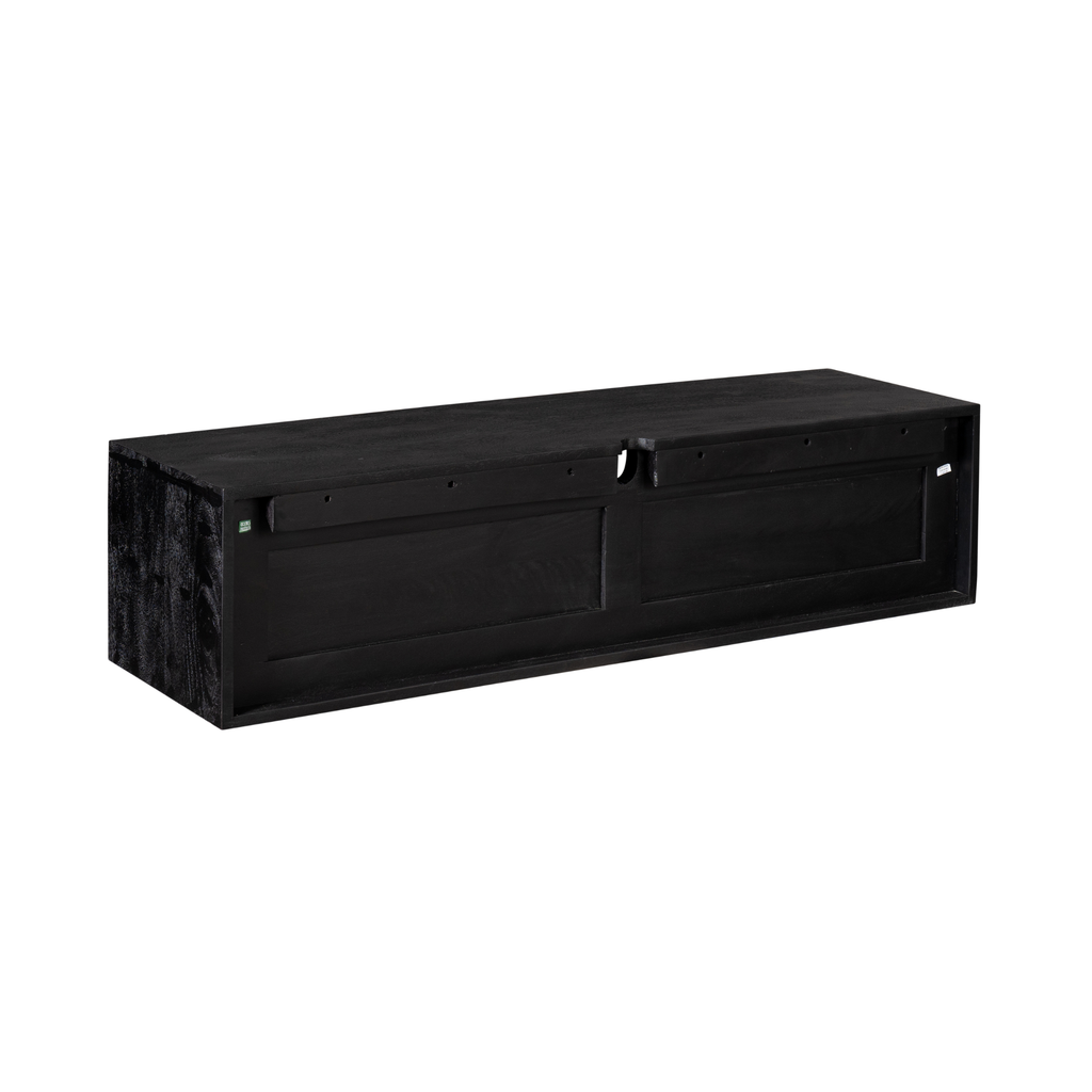 Tv-meubel Ambiance | Zwevend | Mangohout Zwart