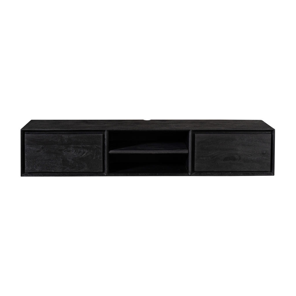 TV-Meubel Zwevend | Ambiance Black | Mangohout