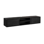 Zwevend tv meubel Ambiance Zwart | 160 cm