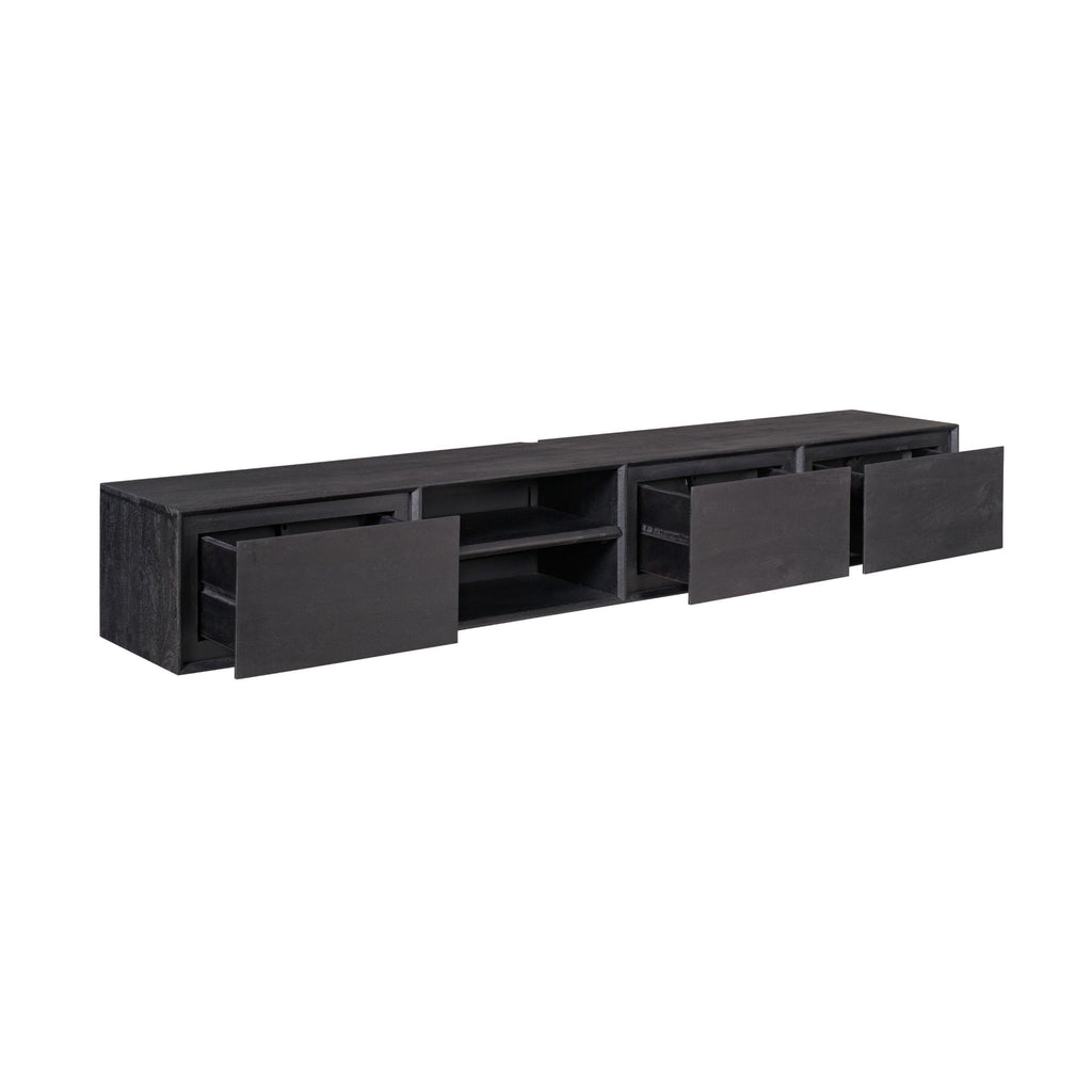 TV-meubel Ambiance | Zwevend | Mangohout Black