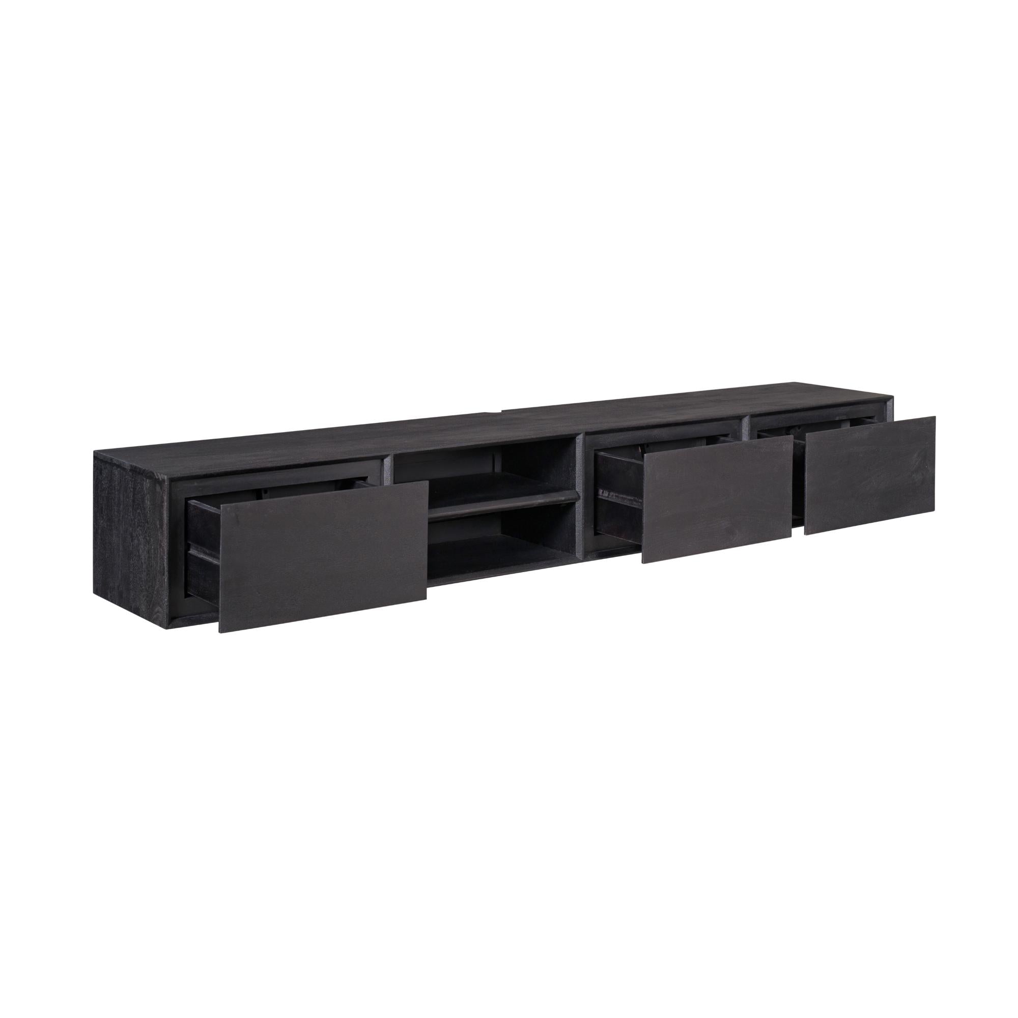 TV-meubel Ambiance | Zwevend | Mangohout Black