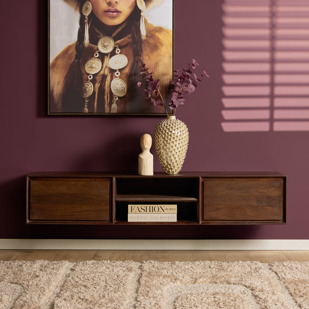 TV-Meubel Zwevend | Ambiance | Mangohout naturel
