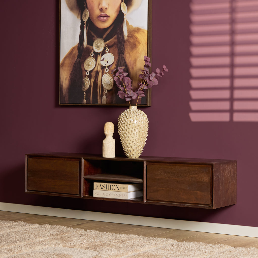 TV-Meubel Zwevend | Ambiance | Mangohout naturel