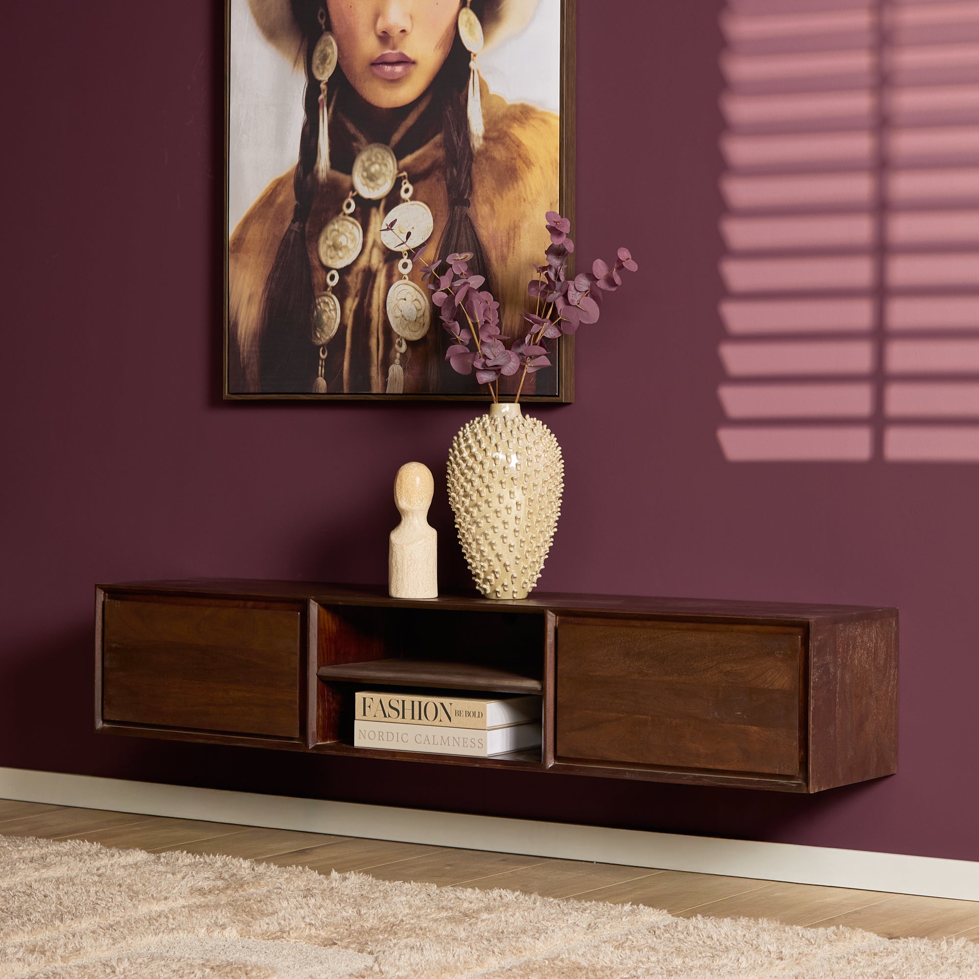 TV-Meubel Zwevend | Ambiance | Mangohout naturel