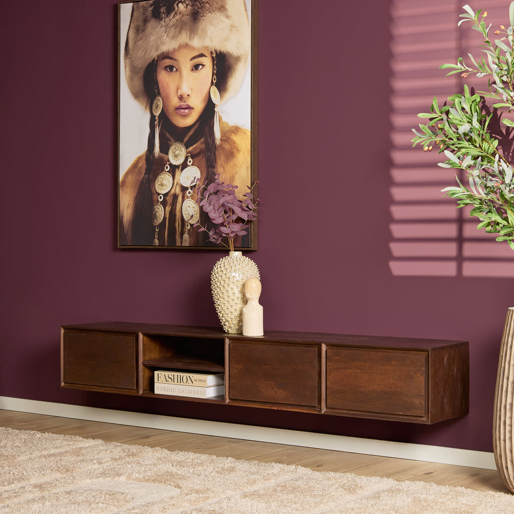 TV-Meubel Zwevend | Ambiance | Mangohout naturel