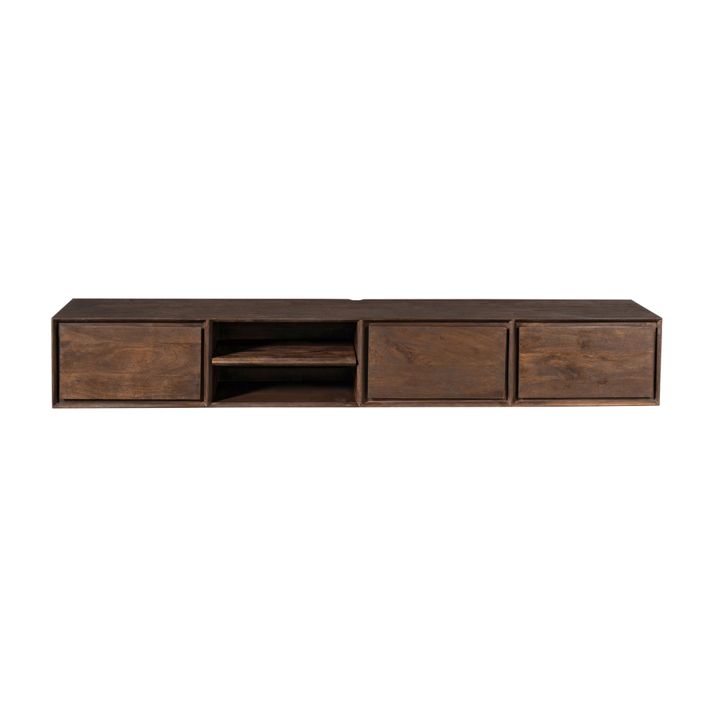 Zwevend tv-meubel Ambiance Bruin | 200 cm