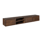 Zwevend tv-meubel Ambiance Bruin | 200 cm