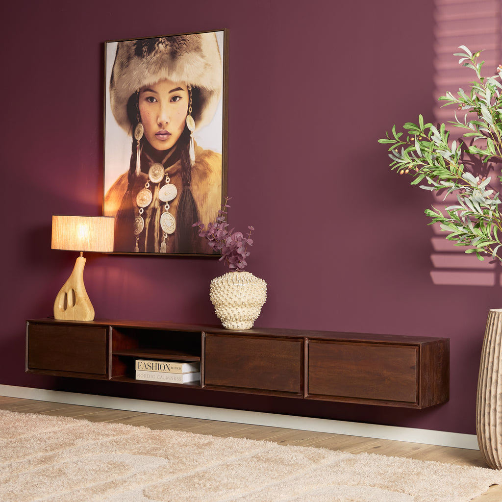 TV-Meubel Zwevend | Ambiance | Mangohout naturel