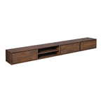 Zwevend tv-meubel Ambiance Bruin | 240 cm