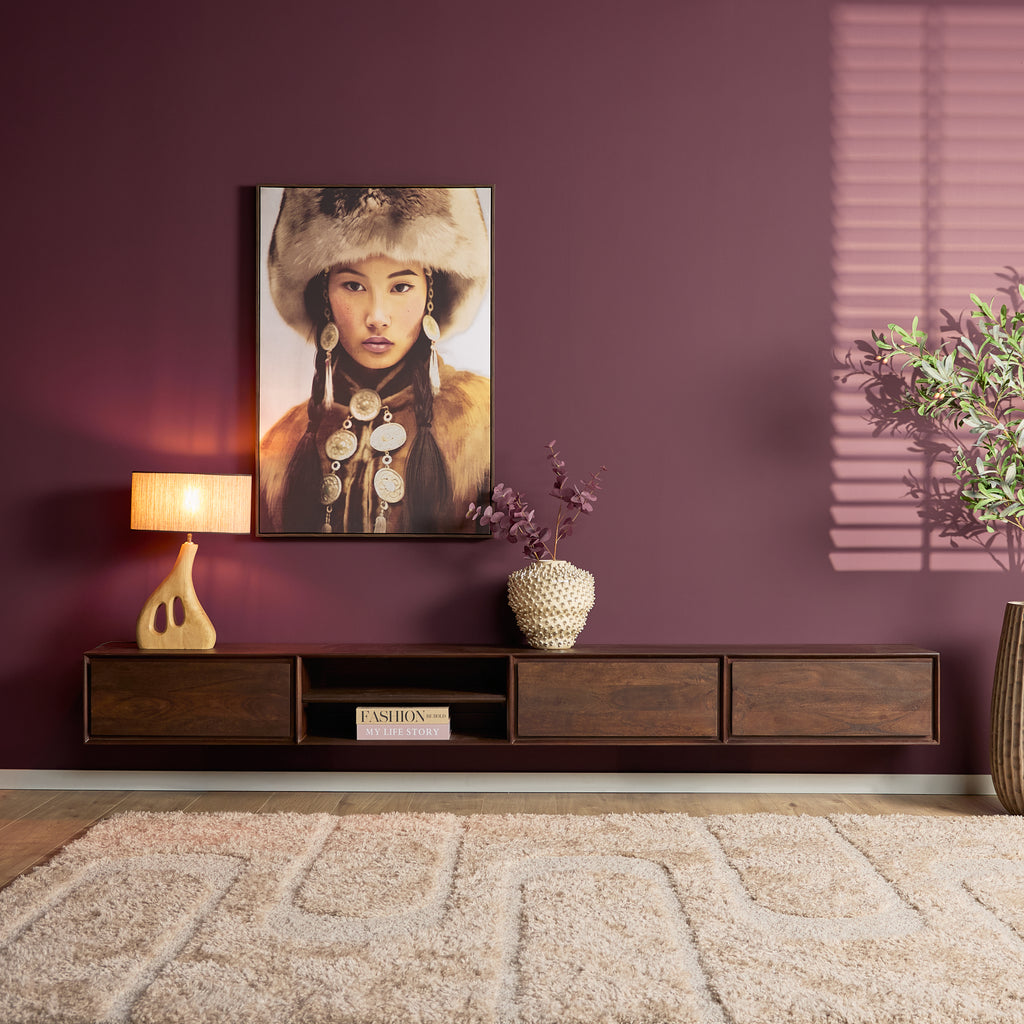 TV-Meubel Zwevend | Ambiance | Mangohout naturel