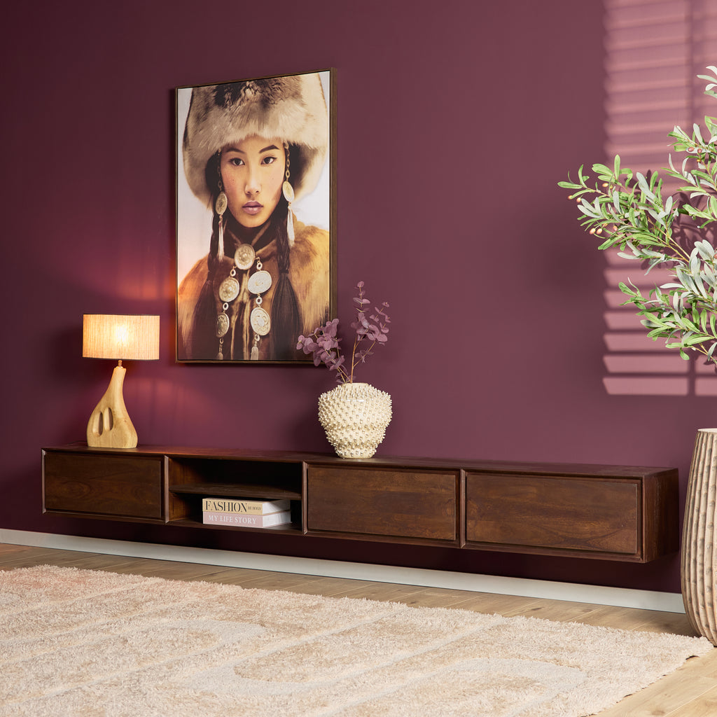 TV-Meubel Zwevend | Ambiance | Mangohout naturel