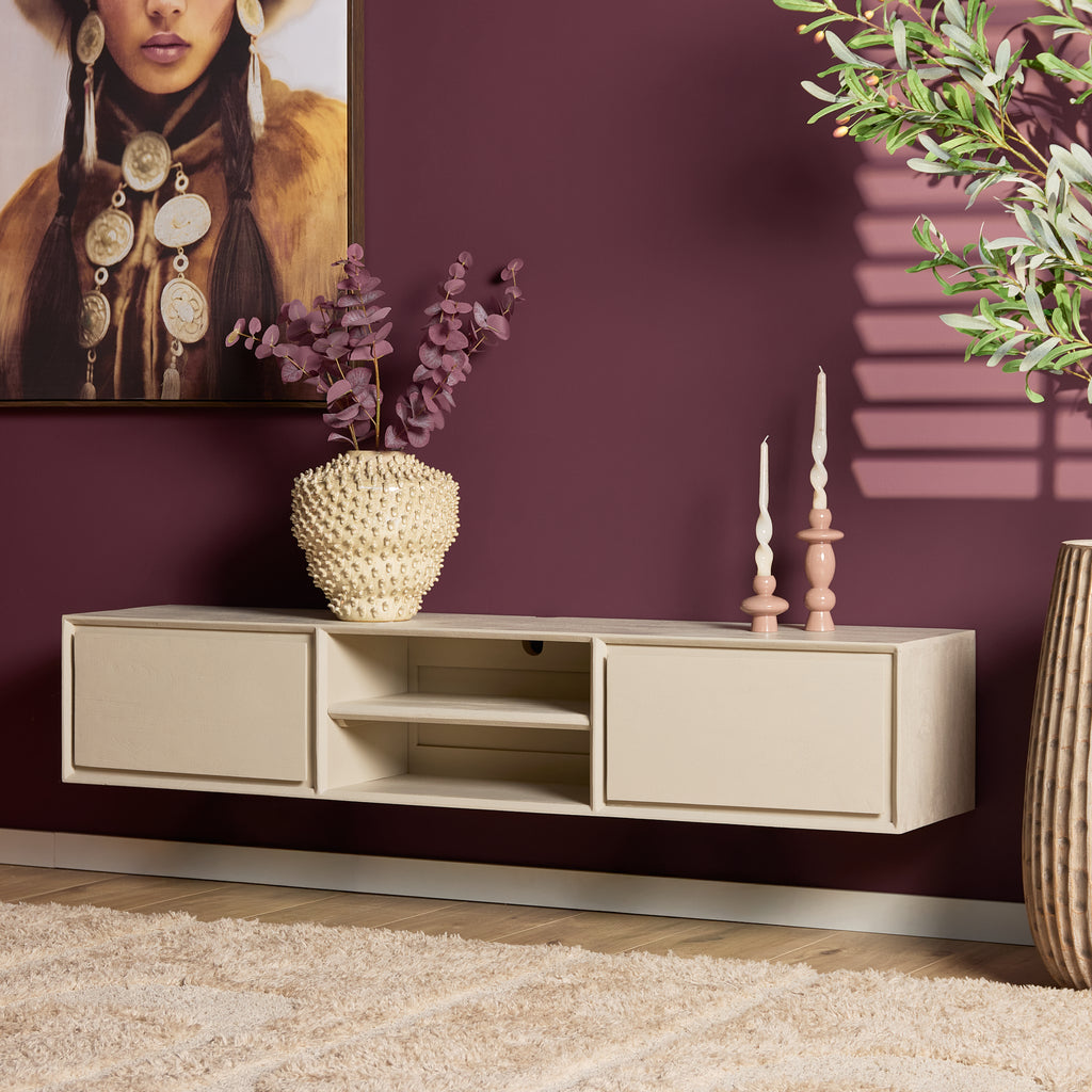 TV-Meubel Zwevend | Ambiance | Mangohout naturel