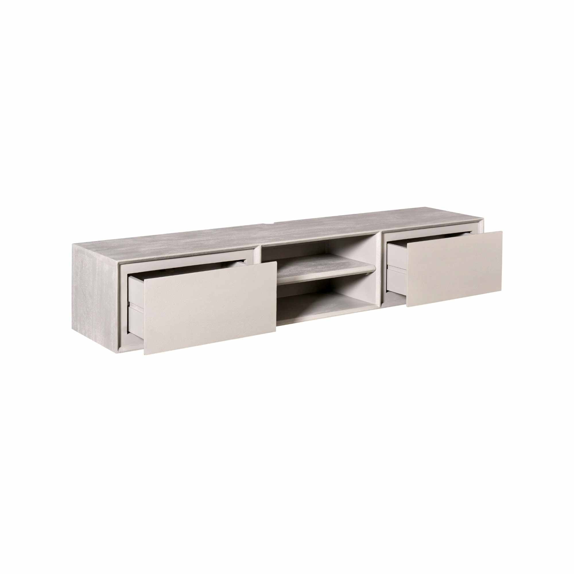 Tv-meubel Ambiance | Zwevend | Mangohout Taupe