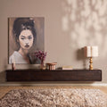 Zwevend tv meubel Allure Bruin Mangohout 240 cm