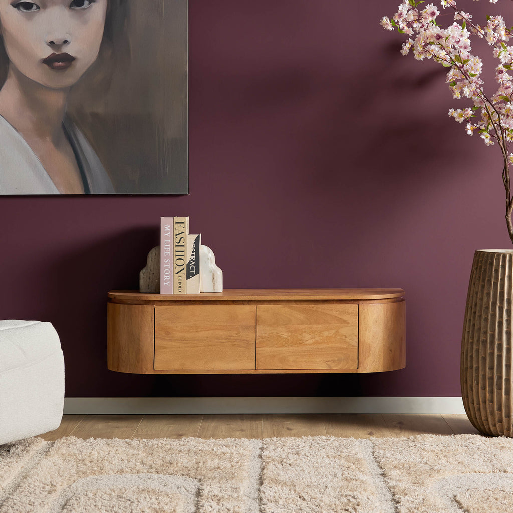 Tv-meubel Excellent | Zwevend | Mangohout naturel