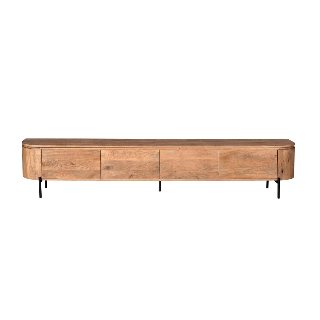 Tv-meubel Excellent | 4 Deurtjes | Mangohout 240 cm