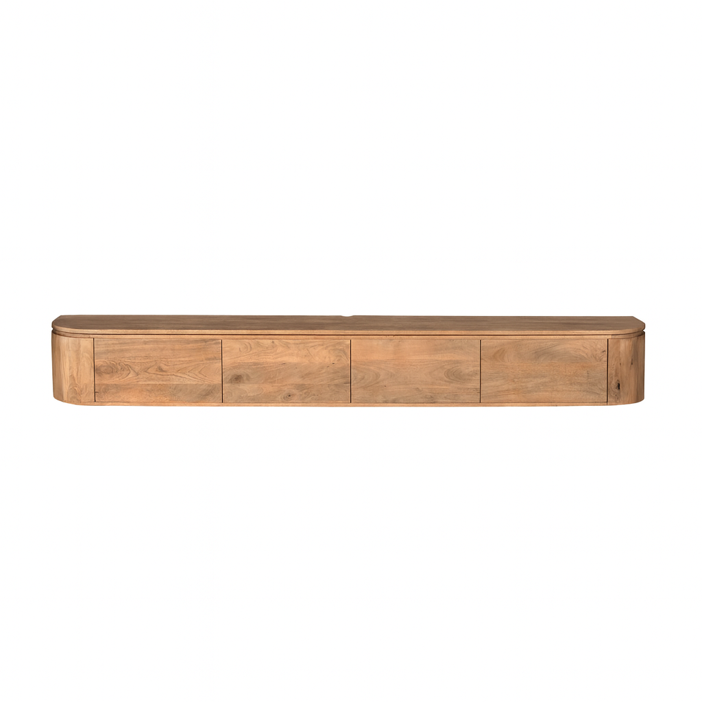 Tv-meubel Excellent | 4 Deurtjes | Mangohout 240 cm