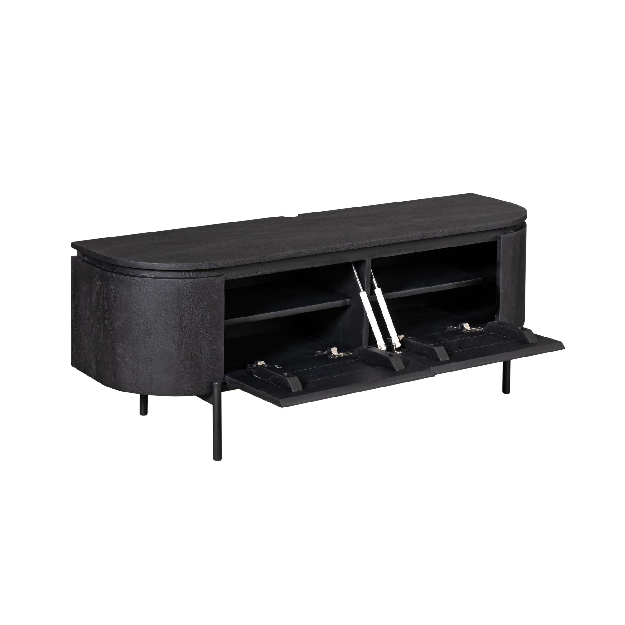TV-Meubel Excellent | Zwevend | Mango Zwart