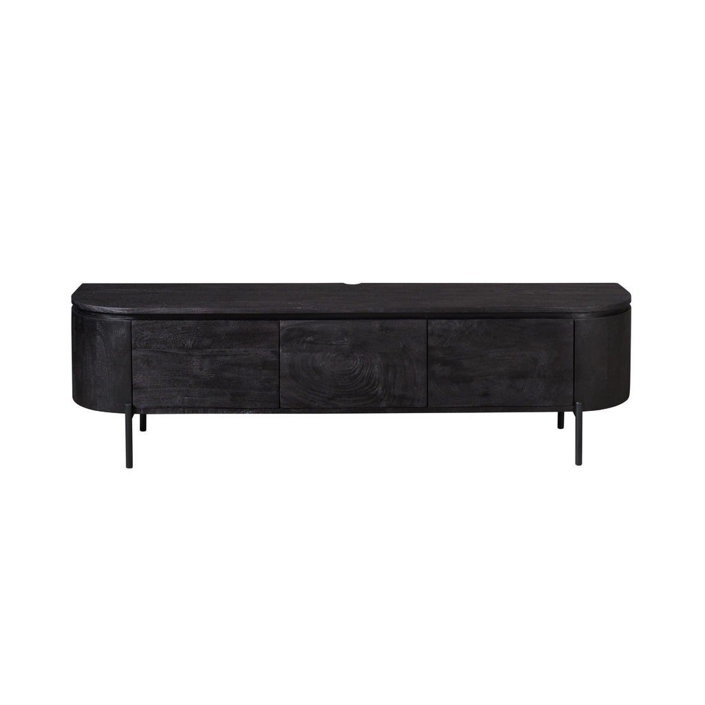 TV-meubel Excellent | Zwevend | Mangohout Zwart