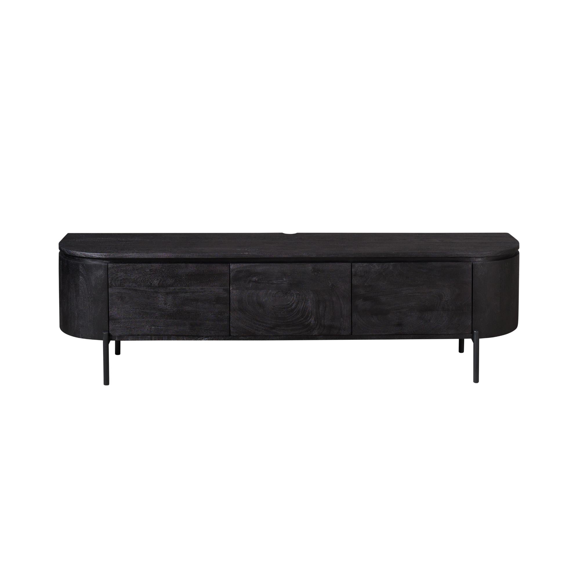 TV-meubel Excellent | Zwevend | Mangohout Zwart