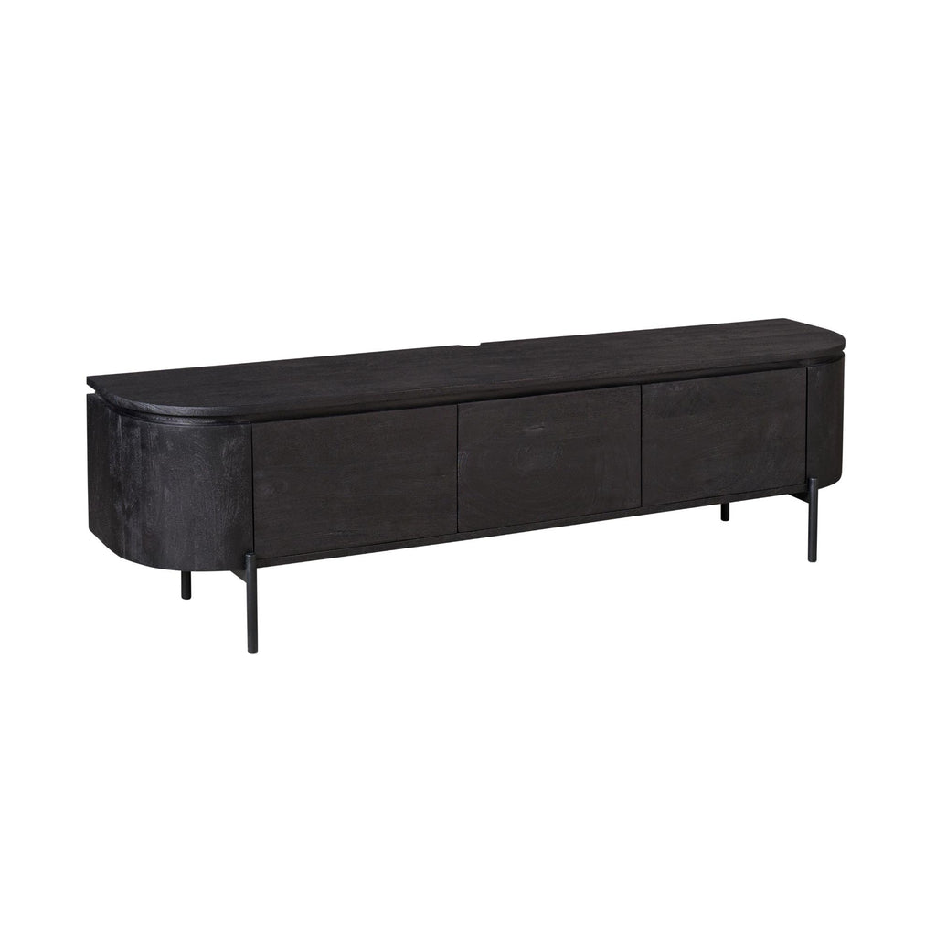 TV-meubel Excellent | Zwevend | Mangohout Zwart