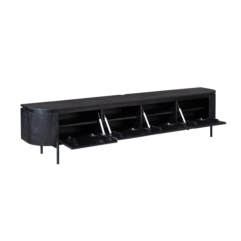 Tv-meubel Excellent Zwart | 200 cm