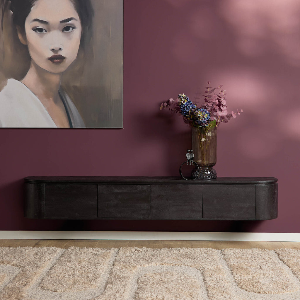 Tv-meubel Excellent Zwart | 200 cm