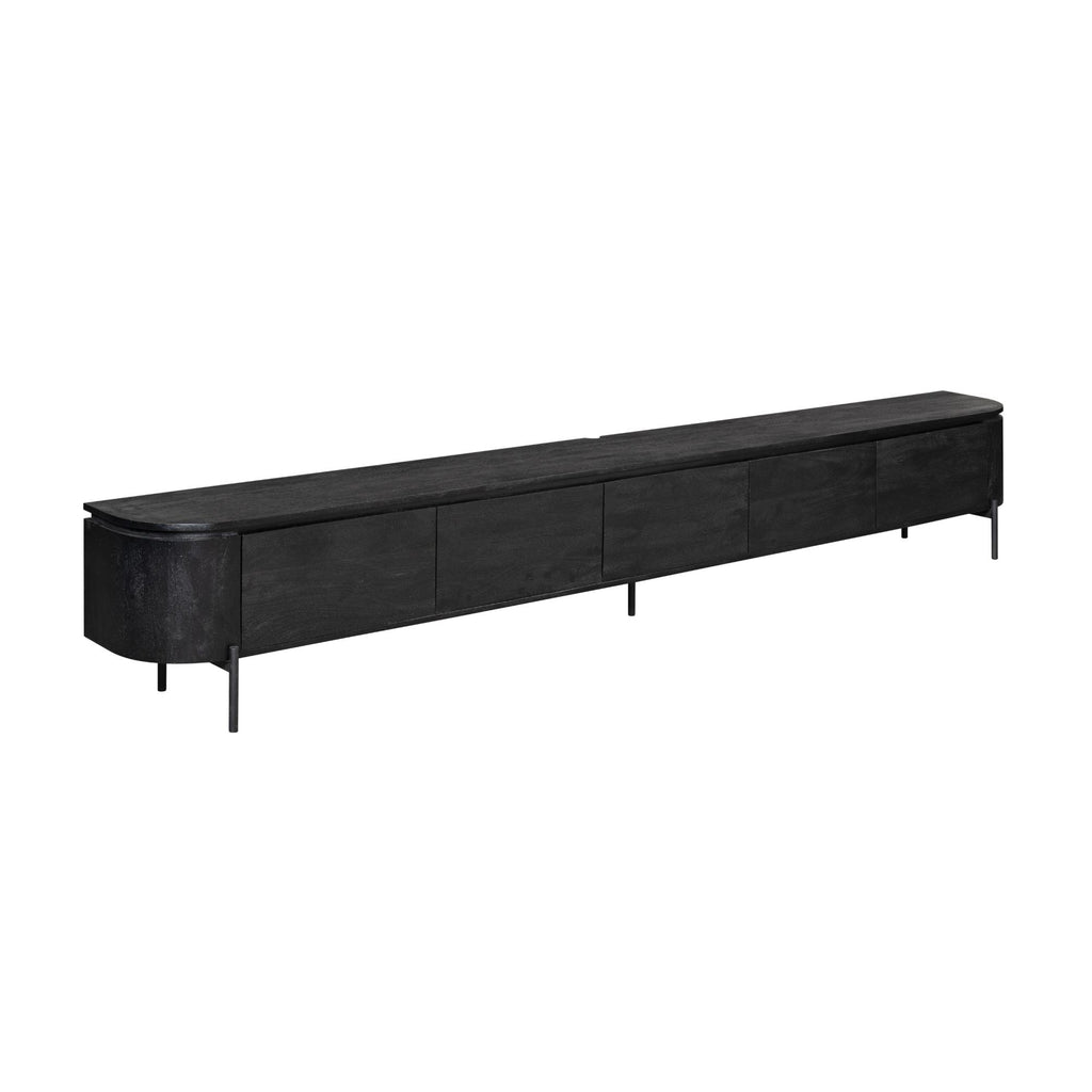 Tv meubel Excellent Zwart | 280 cm