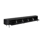 Tv meubel Excellent Zwart | 280 cm