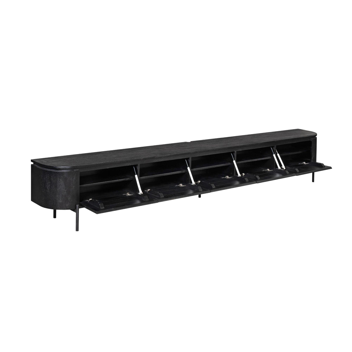 Tv meubel Excellent Zwart | 280 cm