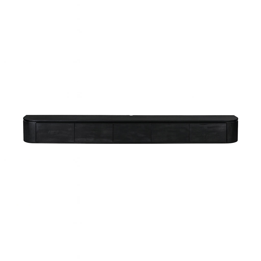 Tv meubel Excellent Zwart | 280 cm