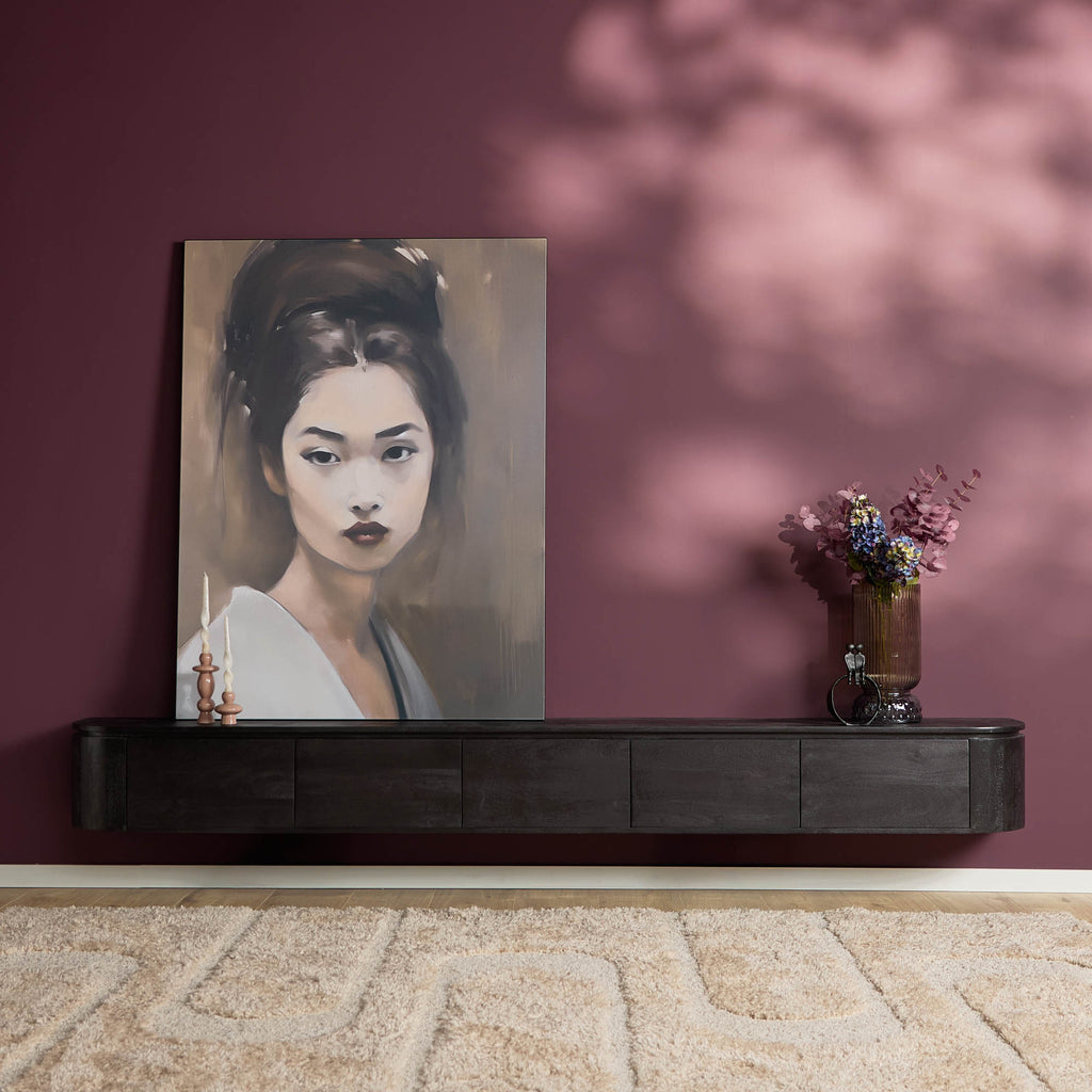 Tv meubel Excellent Zwart | 280 cm