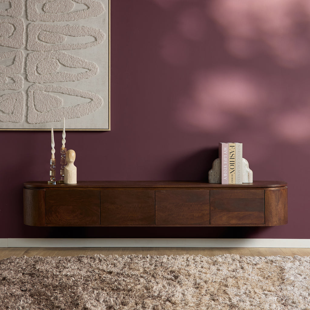 TV-Meubel Zwevend | Ambiance | Mangohout naturel