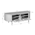 Tv-meubel Excellent | Zwevend | Mangohout Taupe