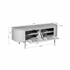Tv-meubel Excellent | Zwevend | Mangohout Taupe